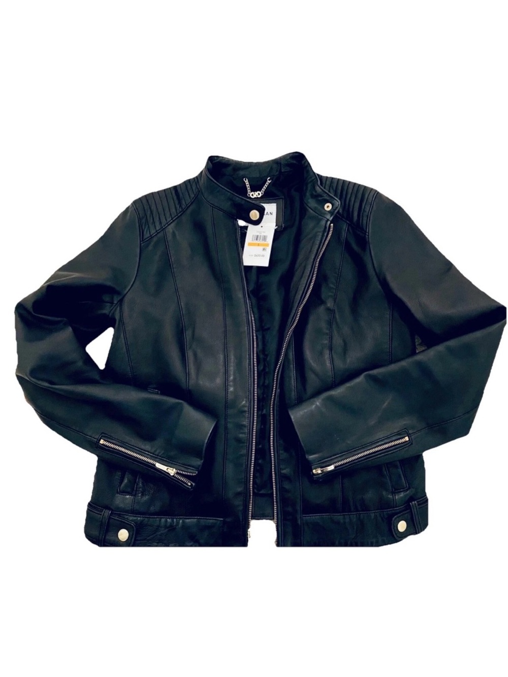 NWT Cole Haan Leather Jacket small